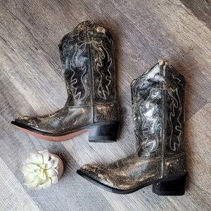 Old West Distressed Cowboy Boots